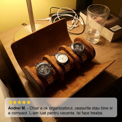 Cutie Organizator Ceasuri Piele