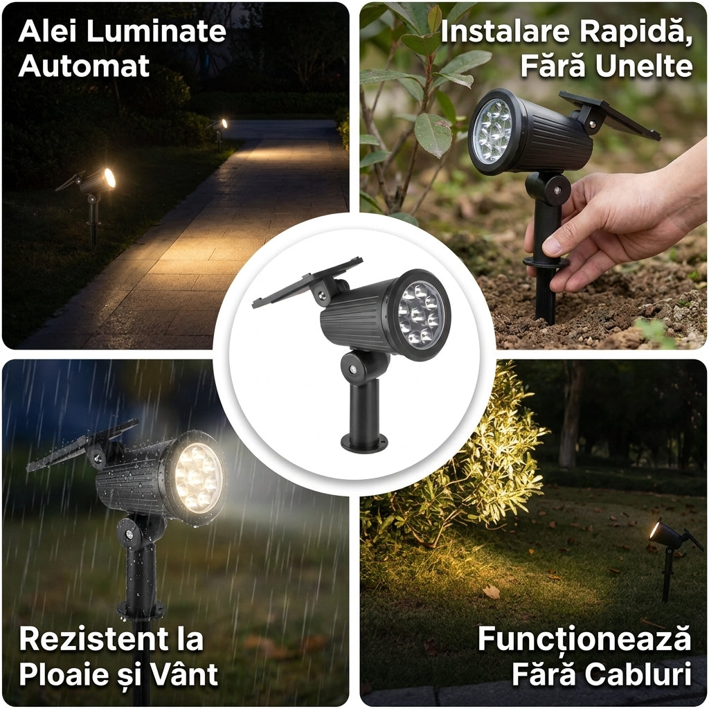 Lumină Solară Grădină LED