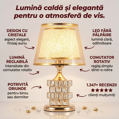 Lampă Cristal Birou LED