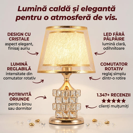 Lampă Cristal Birou LED
