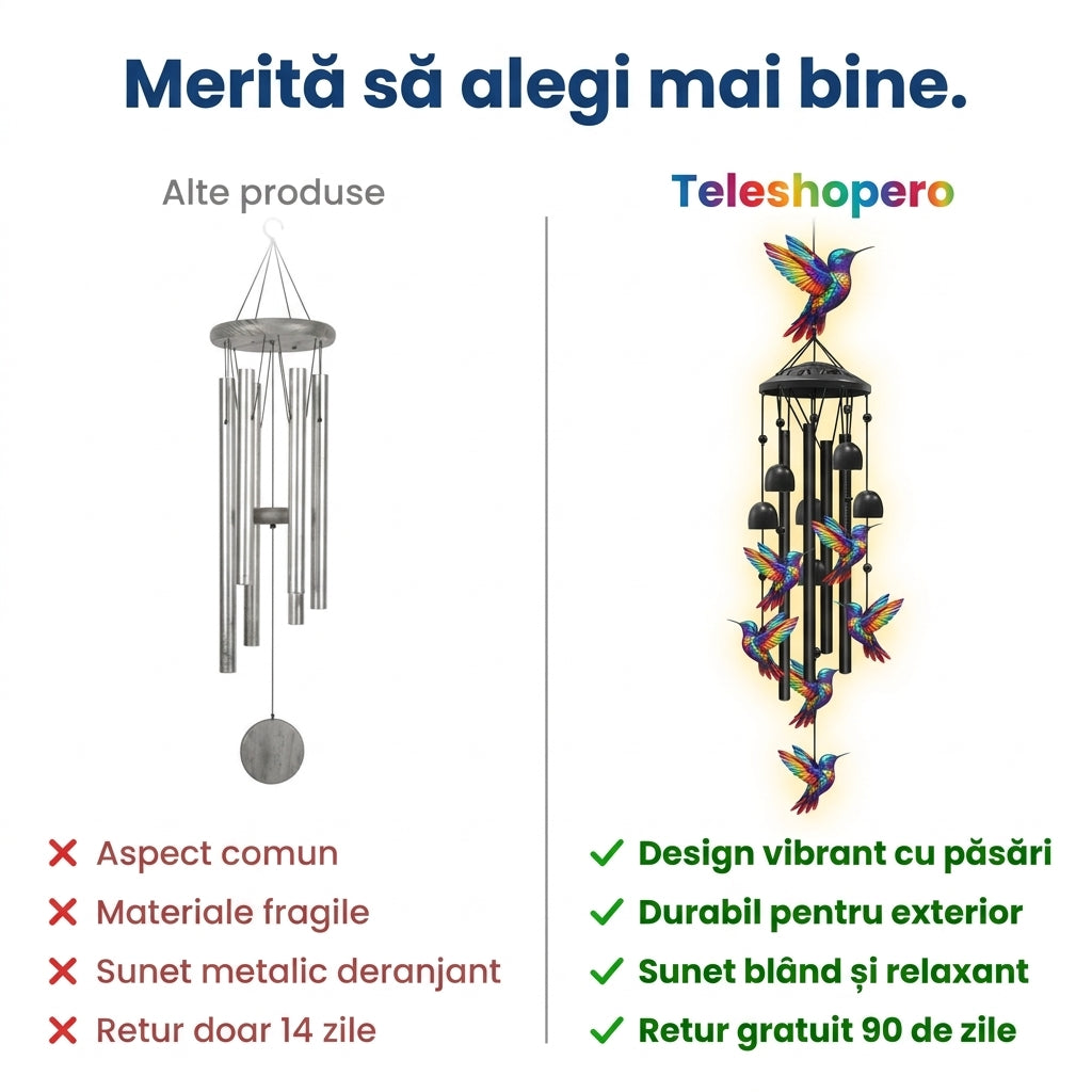 Clopoțel de vânt păsări