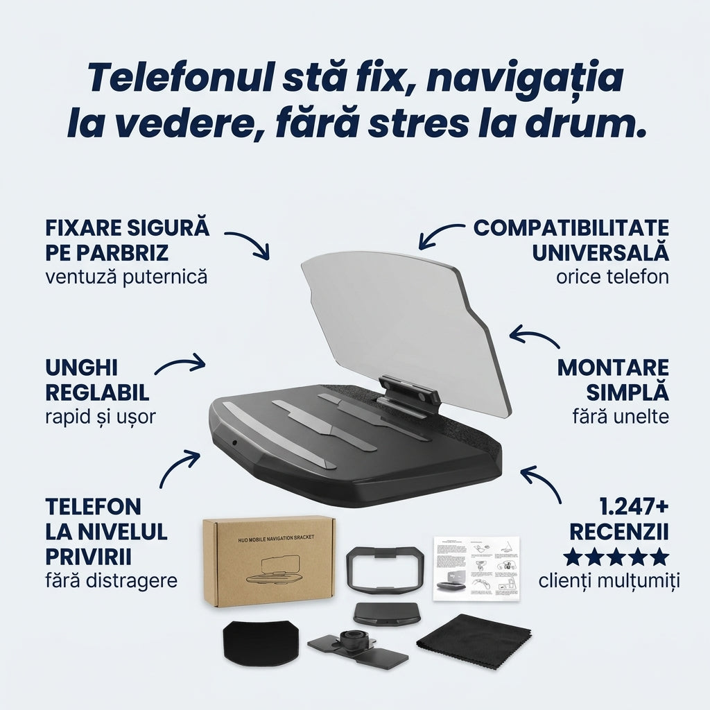 Suport Afișaj Parbriz Auto