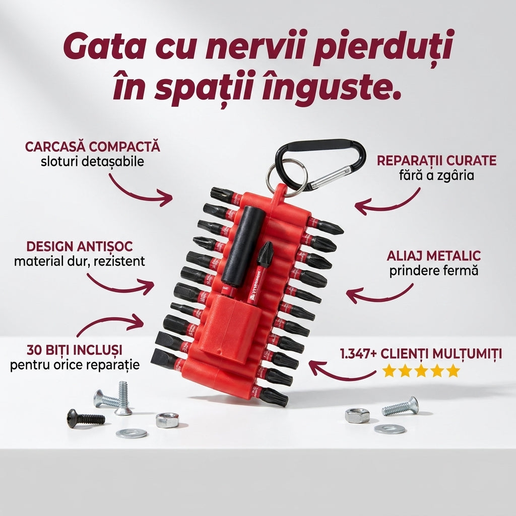 Set Biți Șurubelniță Compact