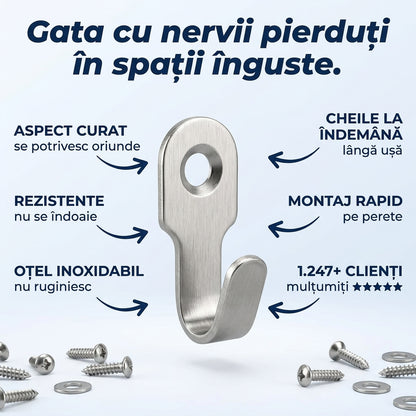 Cârlige Perete Oțel Inoxidabil