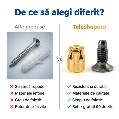 Inserții Balamale Reutilizabile