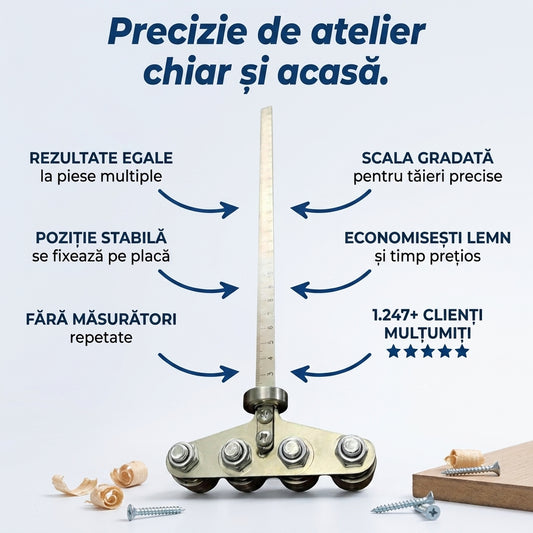 Riglă Ghid Tăiat Lemn