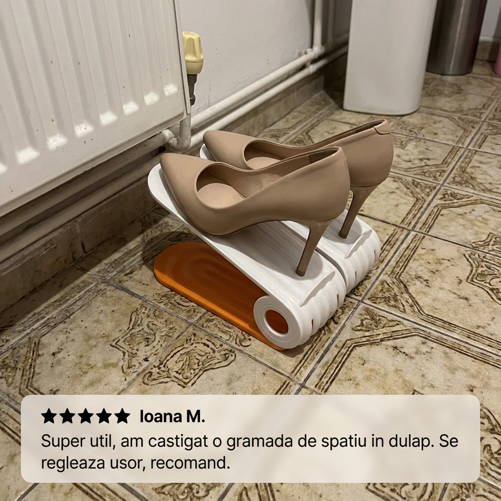 Organizator Încălțăminte Reglabil Dublu