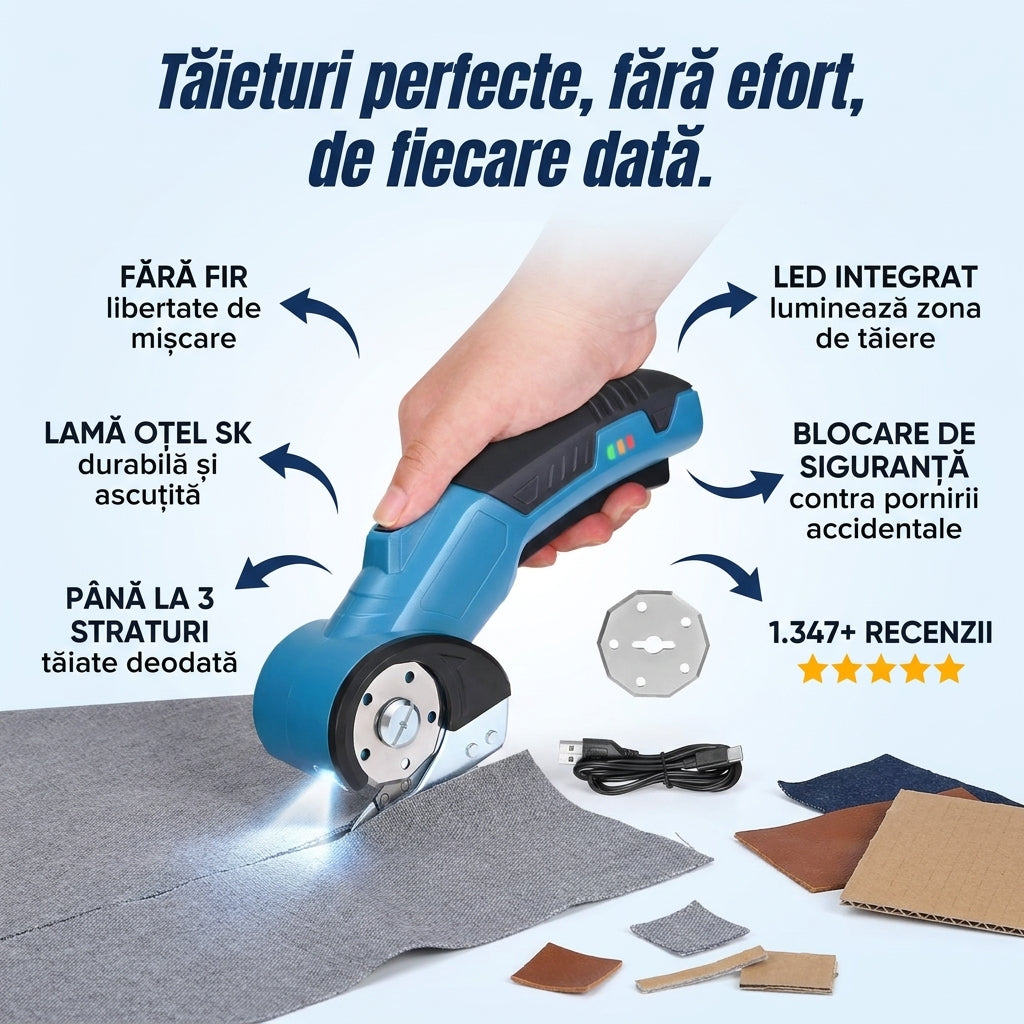 Cutter Rotativ Electric Fără Fir