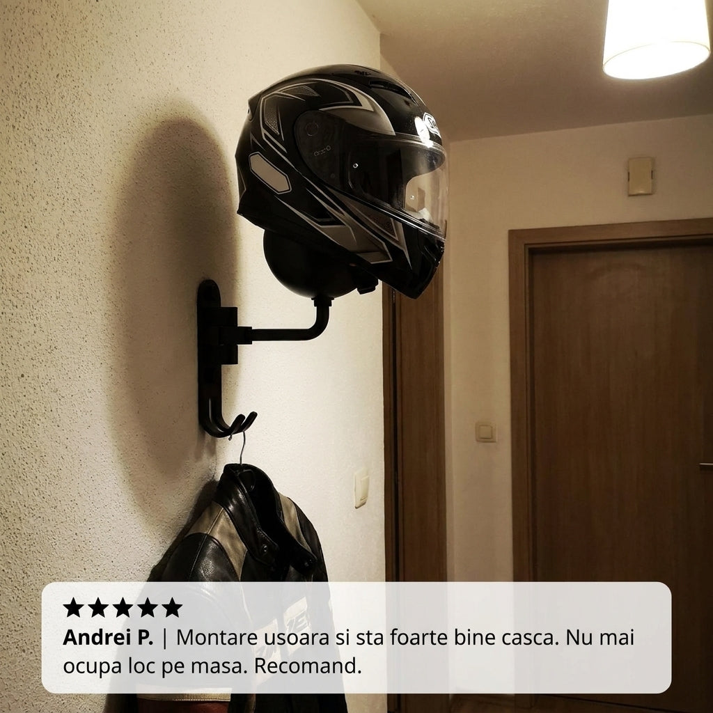Set 2 Suporturi rotative pentru căști moto