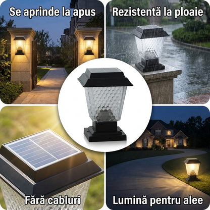 Lampă Solară Stâlp Exterior