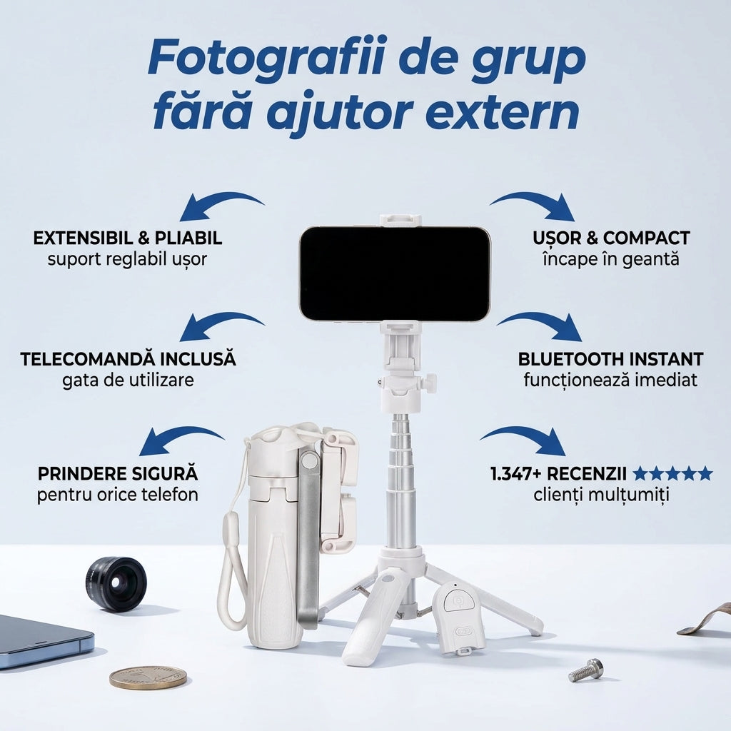 Suport Telefon cu Telecomandă