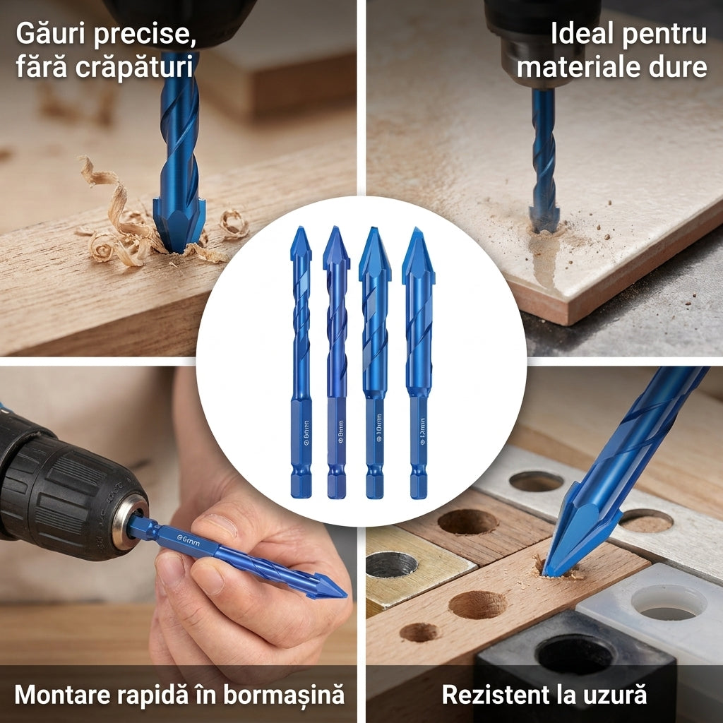 Burghiu Răsucit Excentric Rezistent