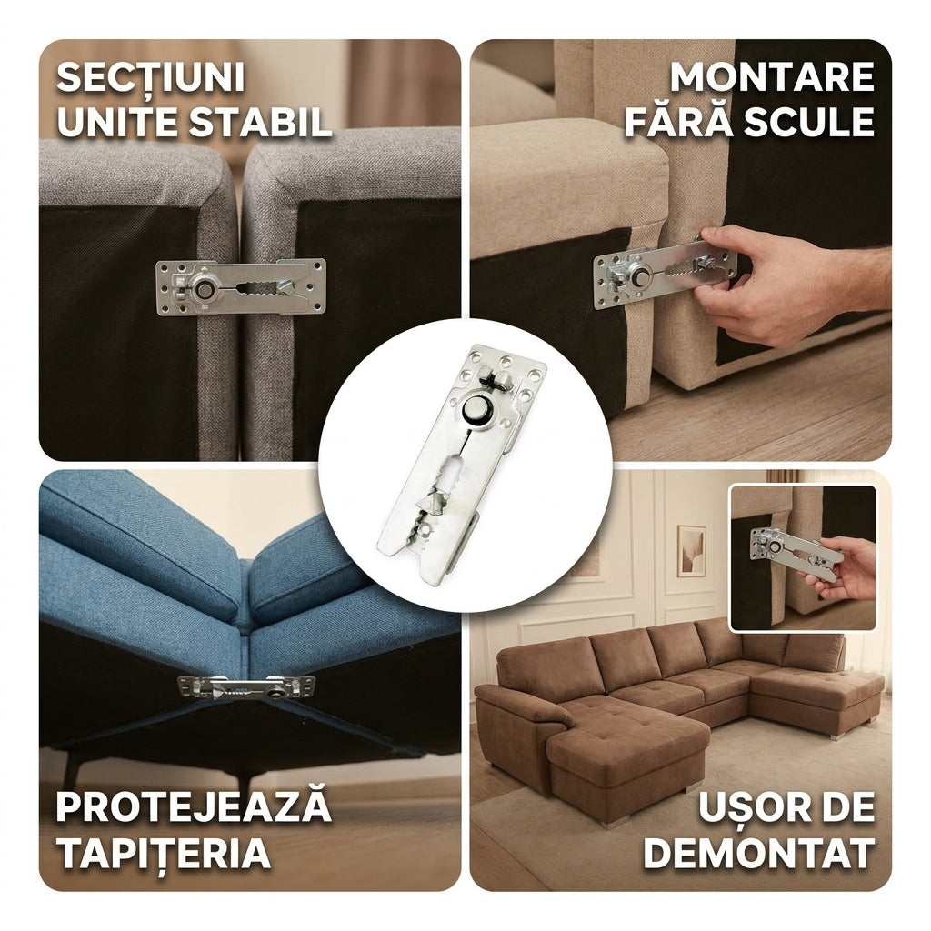 Cleme Interblocare Canapea Modulară