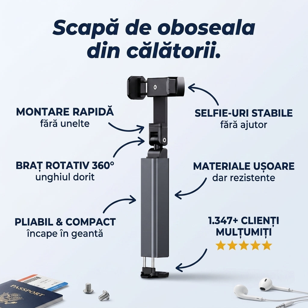 Suport Telefon Rotativ Pliabil