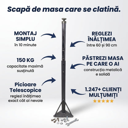 Picioare Masă Reglabile Telescopice