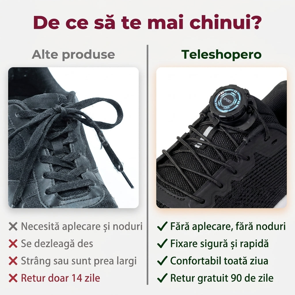 Șireturi Automate Fără Noduri