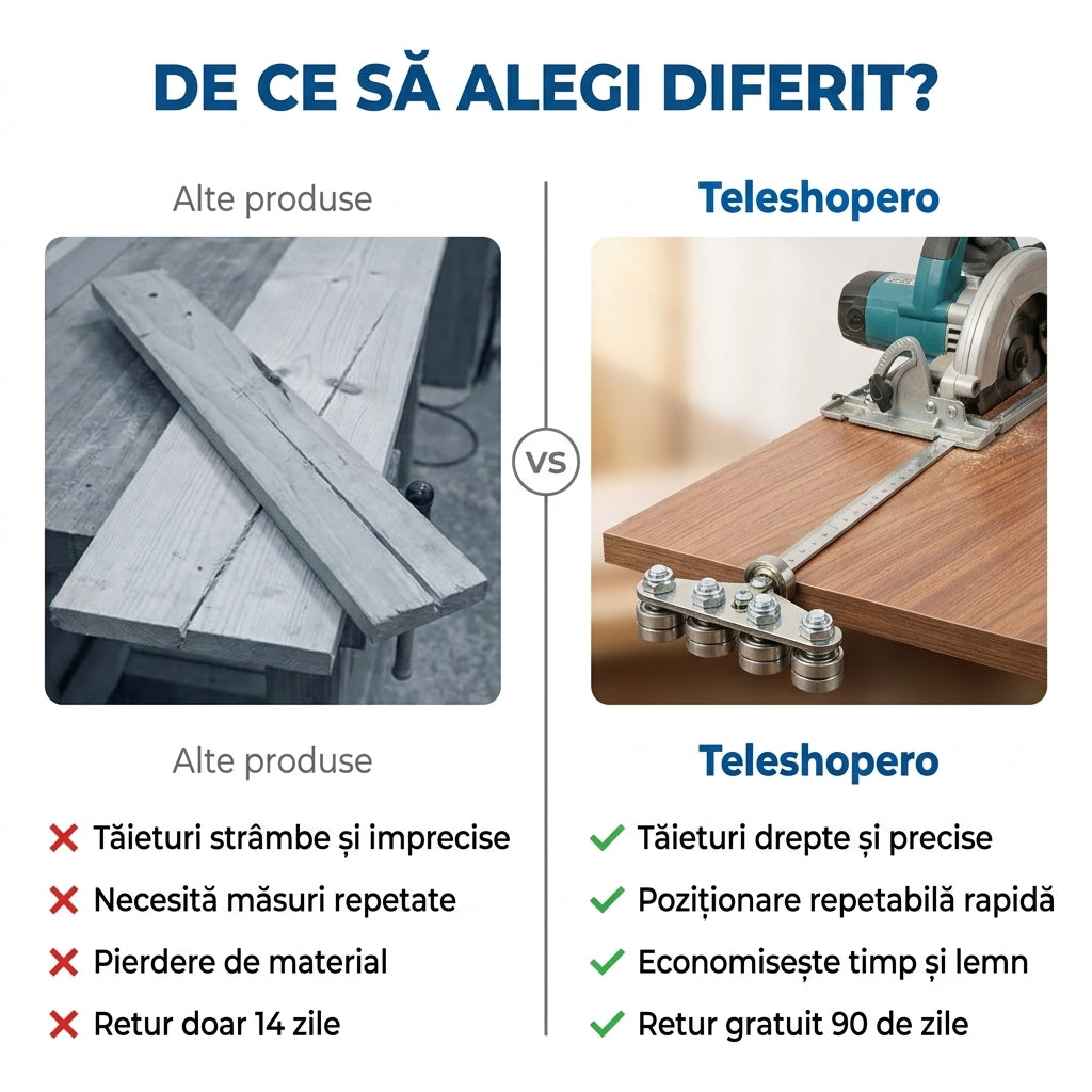 Riglă Ghid Tăiat Lemn