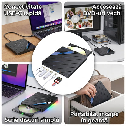 Unitate DVD Externă Portabilă