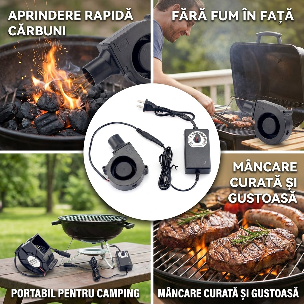 Suport Ventilator Grătar Portabil
