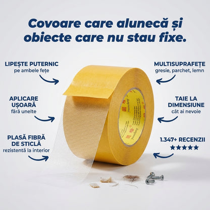 Bandă textilă dublu adezivă 20 m