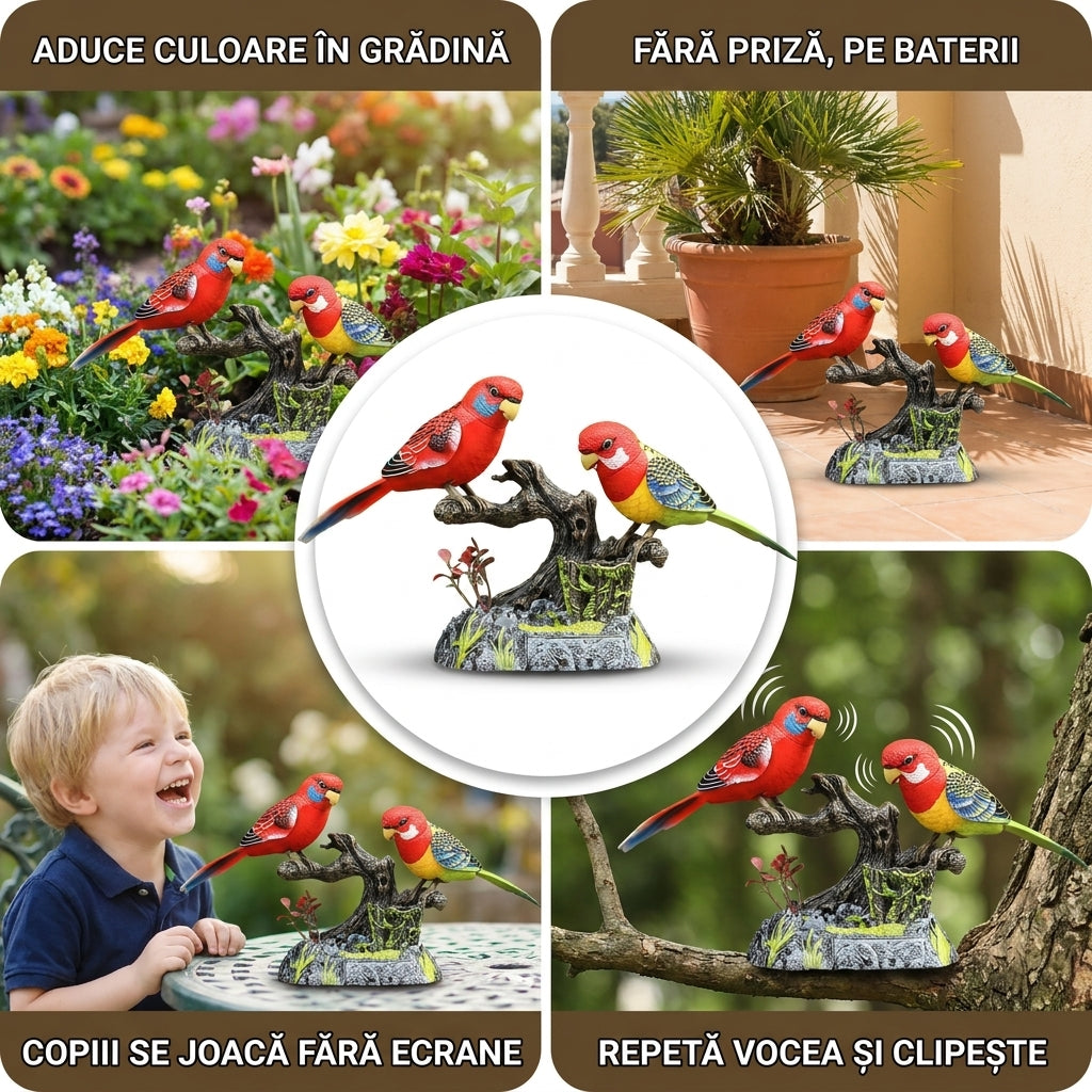 Papagal Vorbitor Electric Grădină
