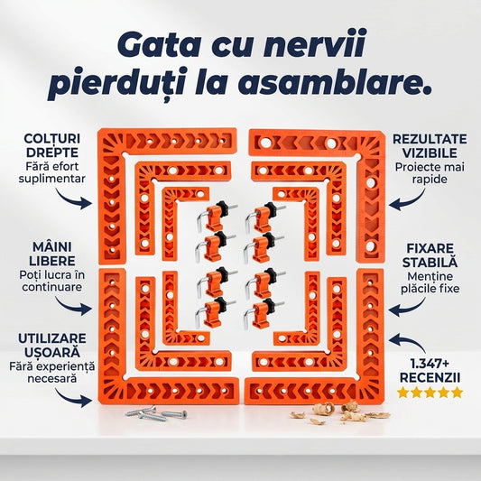 Cleme Poziționare Colț Lemn