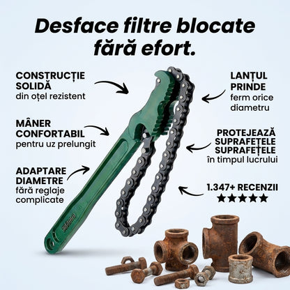 Cheie cu Lanț Oțel