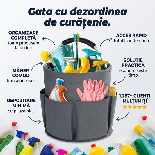 Coș Curățenie Pliabil Mâner