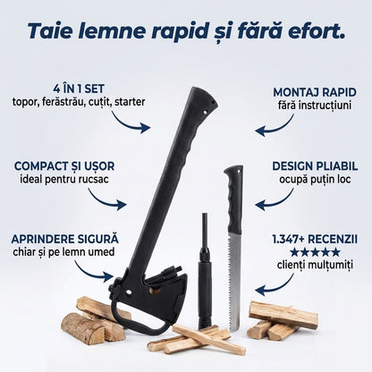 Topor Camping Multifuncțional