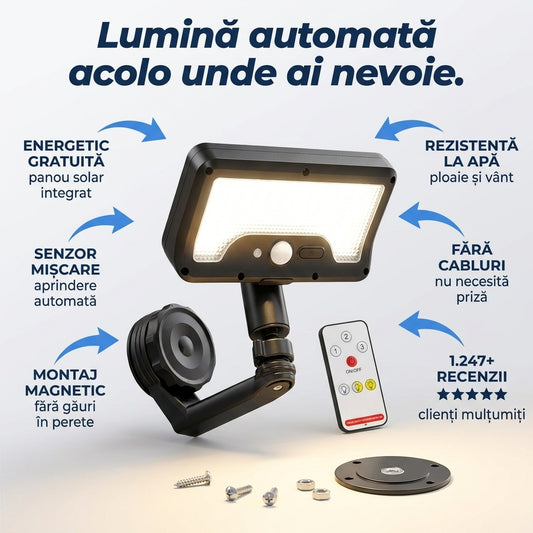 Lumină Solară Magnetică Senzor