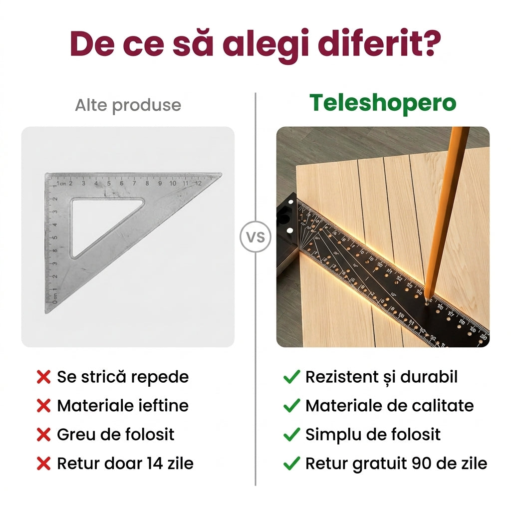 Riglă Unghiulară Multifuncțională