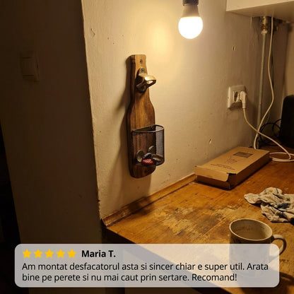 Desfăcător Sticle Perete Lemn