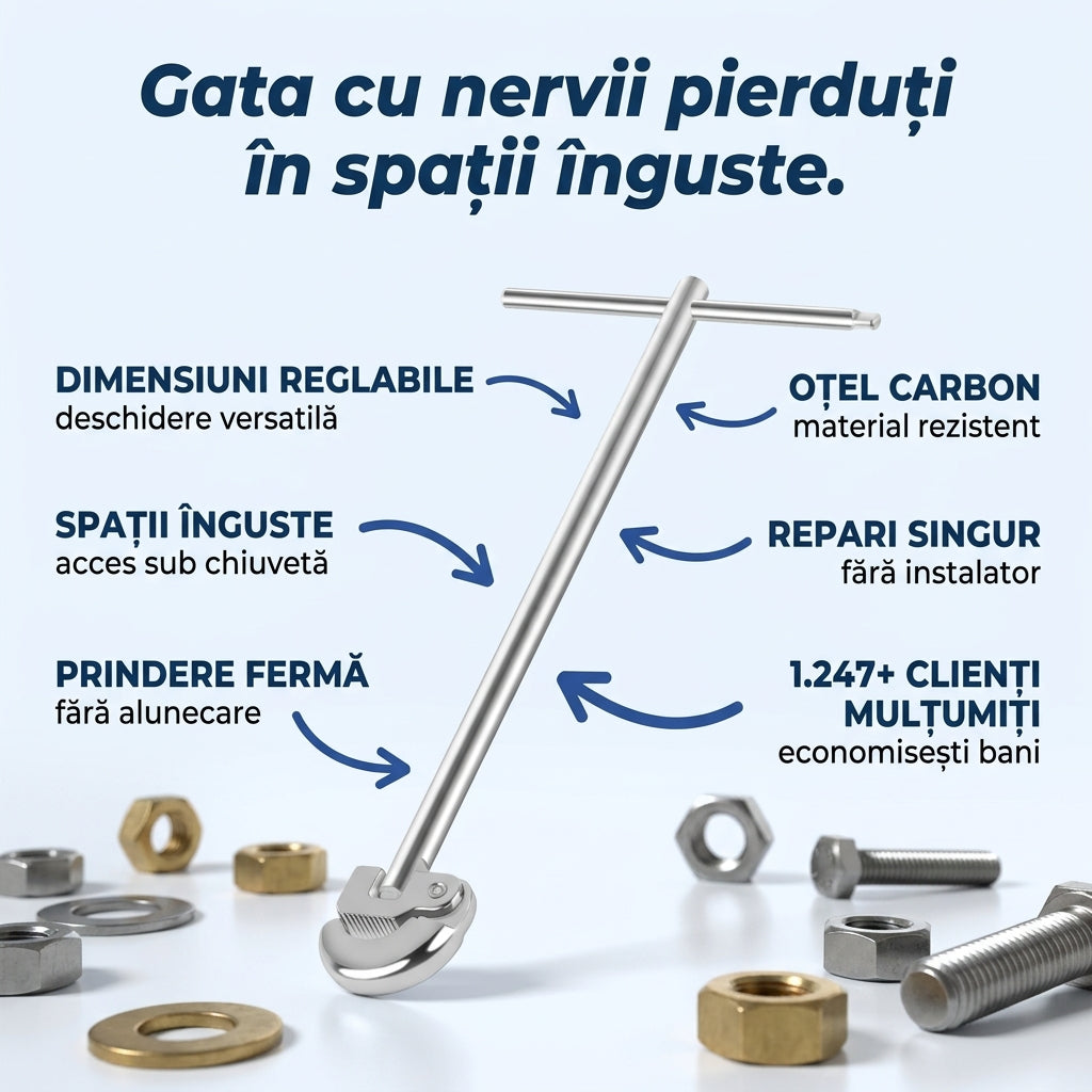 Cheie Reglabilă pentru Chiuvetă
