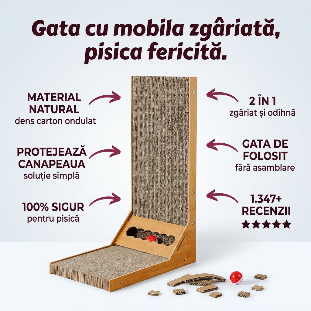 Carton Ondulat Pentru Pisici