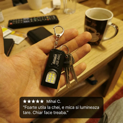 Lanternă Breloc LED Reîncărcabilă