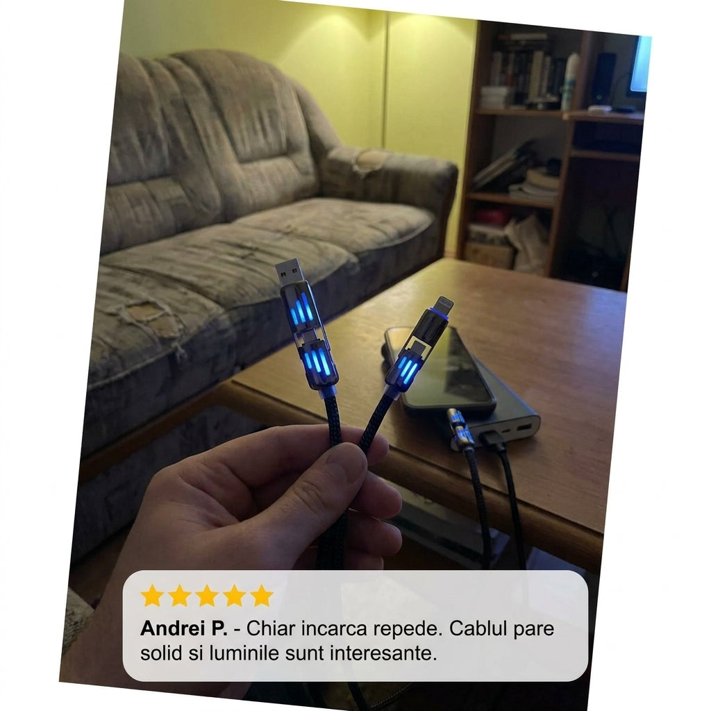 Cablu USB-C Lightning Rapid