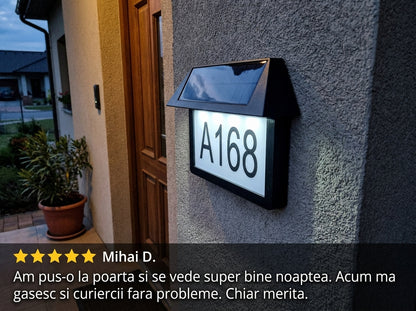 Lampă Solară Număr Casă