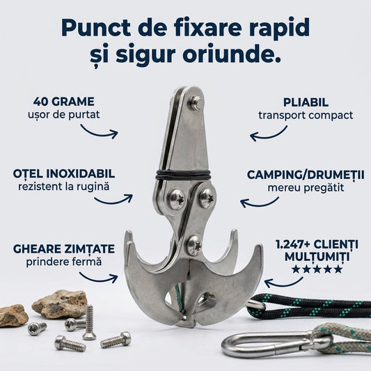 Cârlig Ancoră Pliabil Multifuncțional