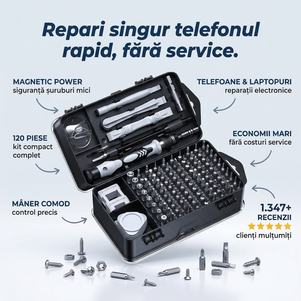 Set Șurubelnițe Precise Magnetice