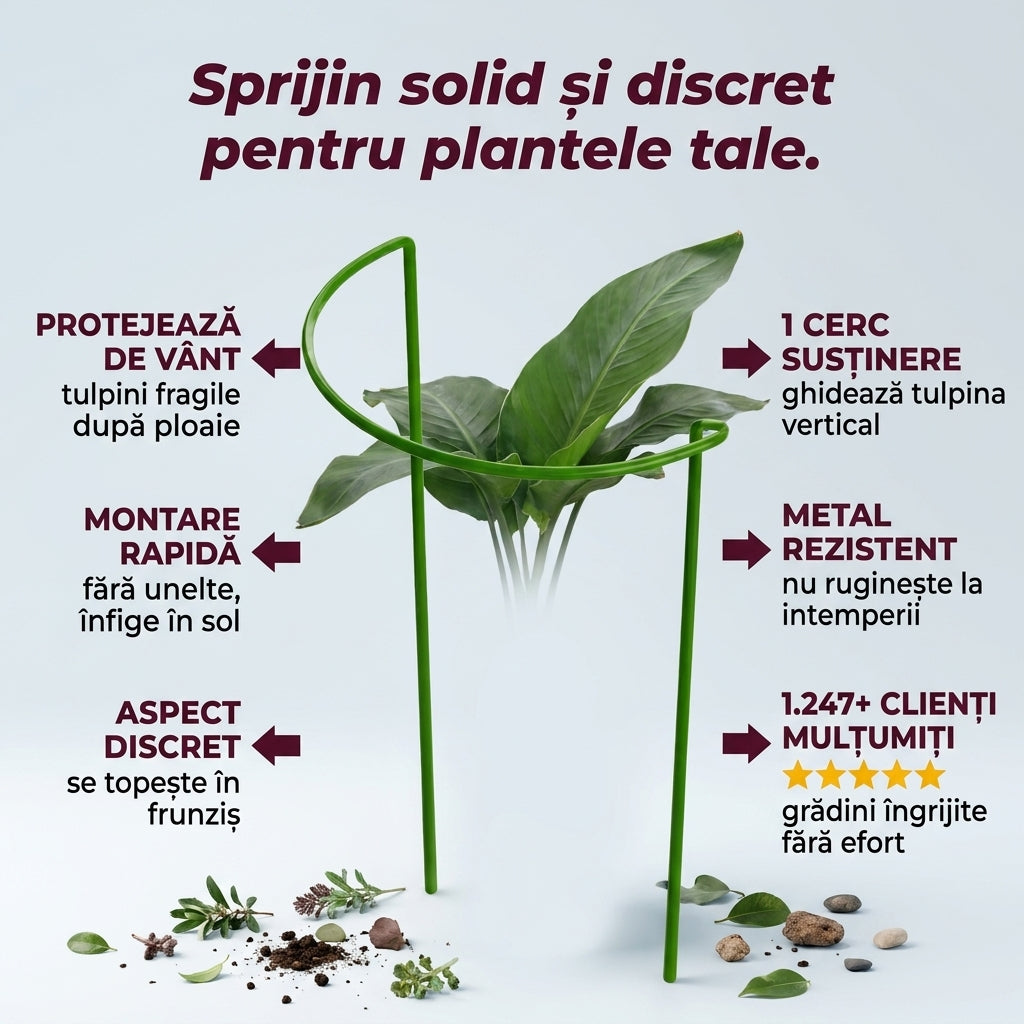 Suport Metalic Plante Înalt
