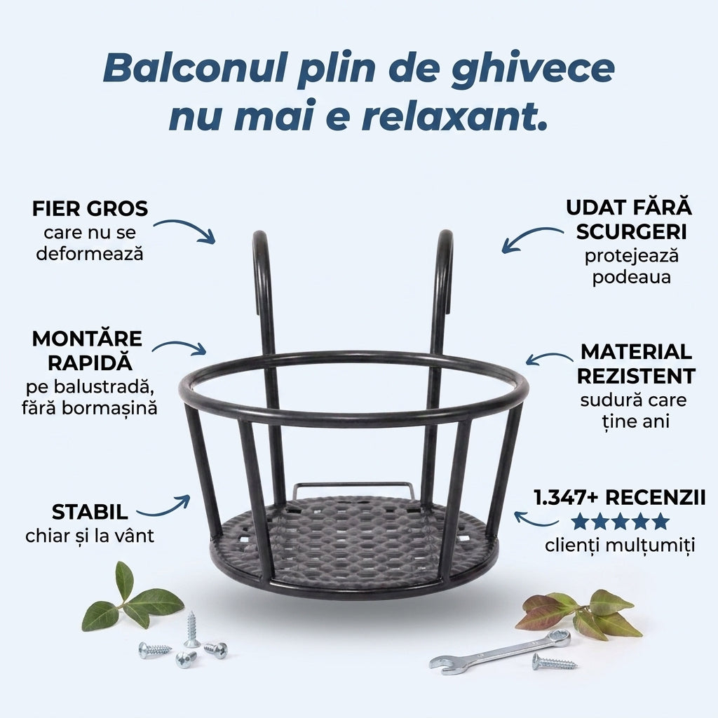 Suport Suspendat Ghivece Balcon