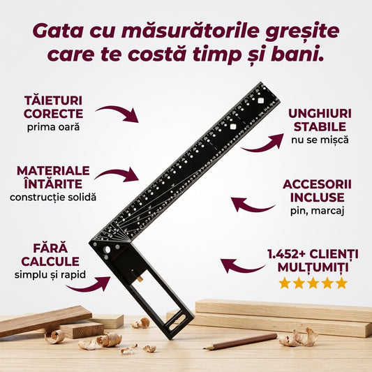 Riglă Unghiulară Multifuncțională