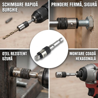 Adaptor Mandrină Hexagonală Oțel