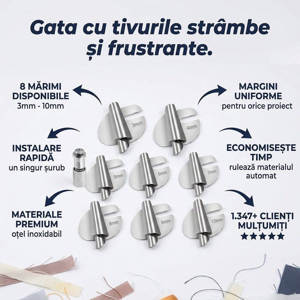 Picioruș Rulat pentru Cusut