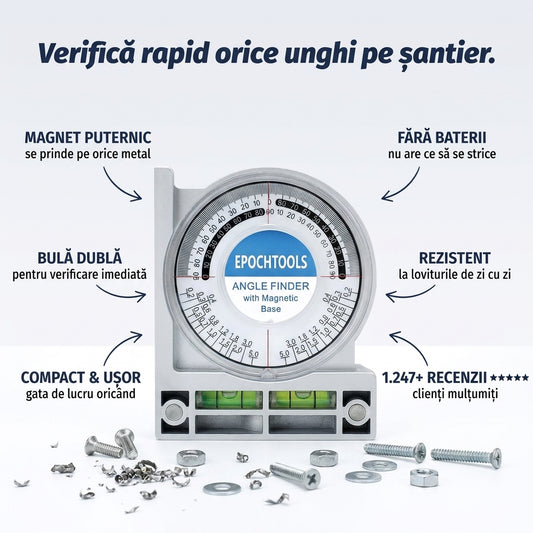 Inclinometru Magnetic cu Nivel