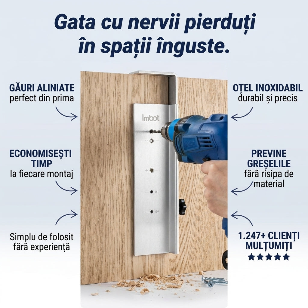 Locator Găuri Mânere Uși