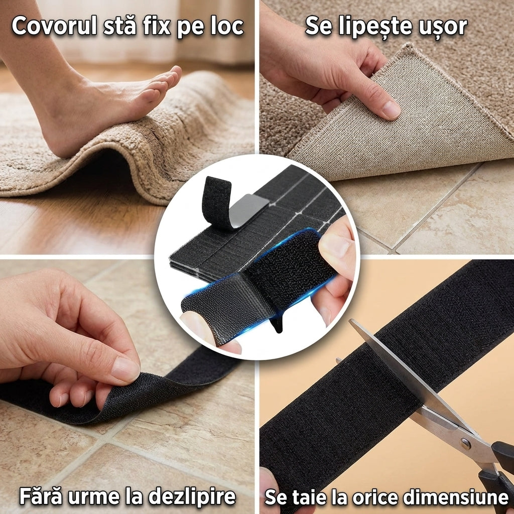 Set 25 Benzi Adezive pentru Covoare