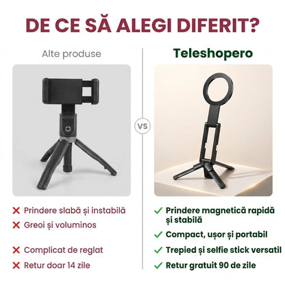 Suport Telefon Magnetic Trepied