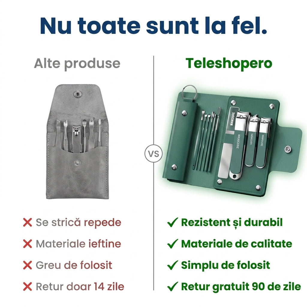 Set Manichiură Oțel Inoxidabil