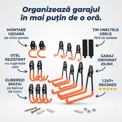 Cârlige Garaj pentru Unelte